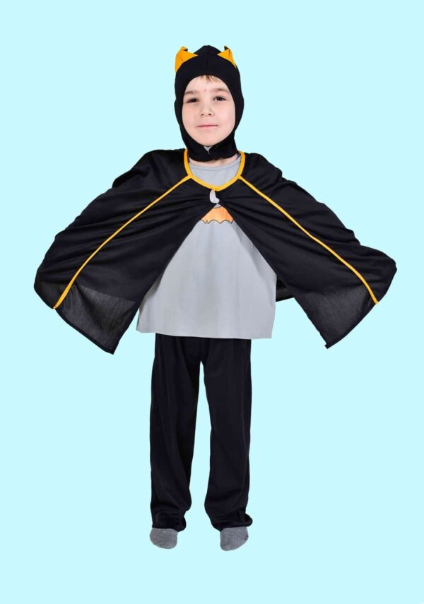 Kostüm Fledermaus Gr. 116 für Kinder. 12,- € für vier Tage. Draculas Helfer. Zubehör inklusive - Chemnitzer Kostümverleih - Kostüm T-45