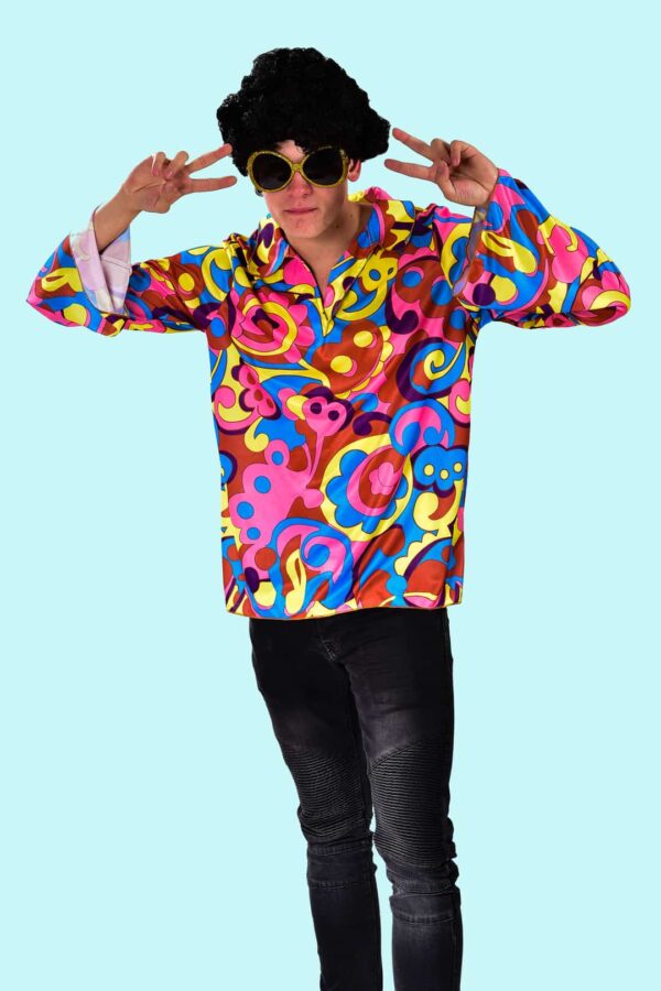 Kostüm Flower Power Hippi Wolle Gr. 50 für Erwachsene 18,- € für vier Tage. Zubehör inklusive – Kostümverleih Chemnitz – Hippi-2