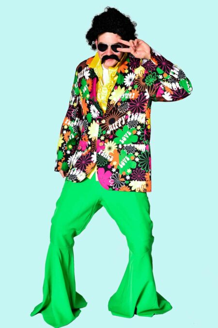 Kostüm Hippi Flower Power Georg Gr. XL für Erwachsene 21,- € für vier Tage. Zubehör inklusive – Kostümverleih Chemnitz – Hippi-1