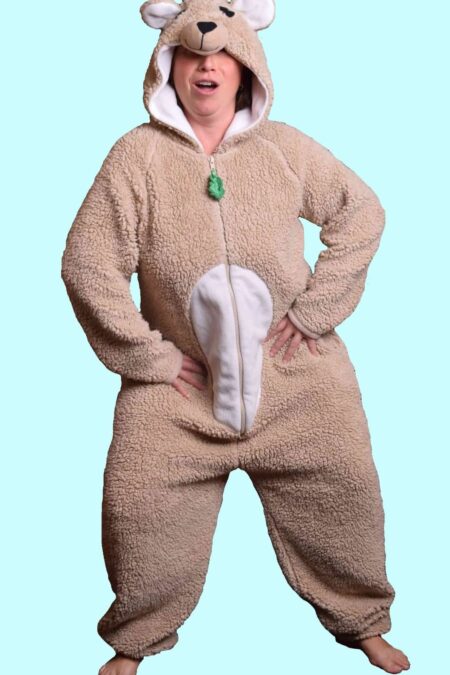 Kostüm Känguru für Erwachsene . 23,- € für vier Tage. Gr. XL  Zubehör inklusive - Chemnitzer Kostümverleih - Kostüm T-97