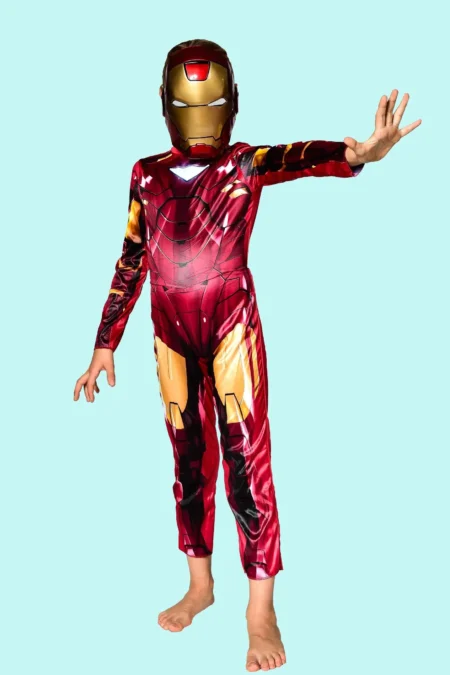 Kostüm Marvel Iron Man rot Gr.M für Kinder (7-8 Jahre). 17,- € für vier Tage. Zubehör inkl. – TV-26 - Chemnitzer Kostümverleih