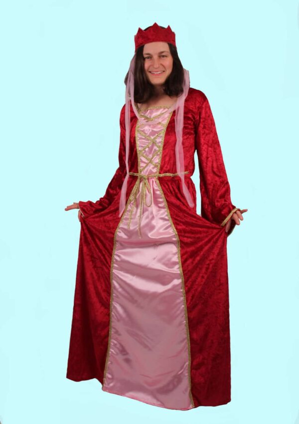 Kostüm Prinzessin Mittelalter Burgunde. Gr. 40-42 für Erwachsene. 41- € für vier Tage. Zubehör inklusive - Kostümverleih Chemnitz - Kostüm P-121