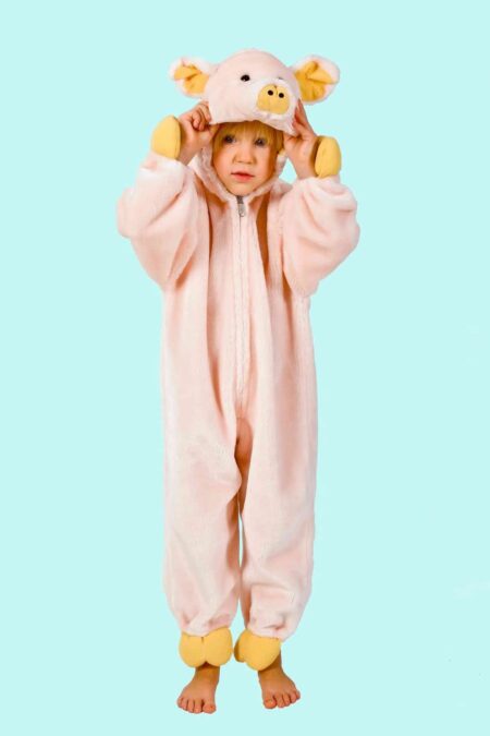 Kostüm Schweinchen Rudi Rüssel Gr.120 für Kinder. 12,- € für vier Tage. Zubehör inklusive - Kostümverleih Chemnitz T-65