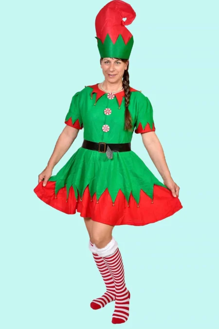 Kostüm Weihnachtwichtel 2X Gr. L für Erwachsene. 26,- € für vier Tage. Zubehör inklusive. Chemnitzer Kostümverleih. B-77a