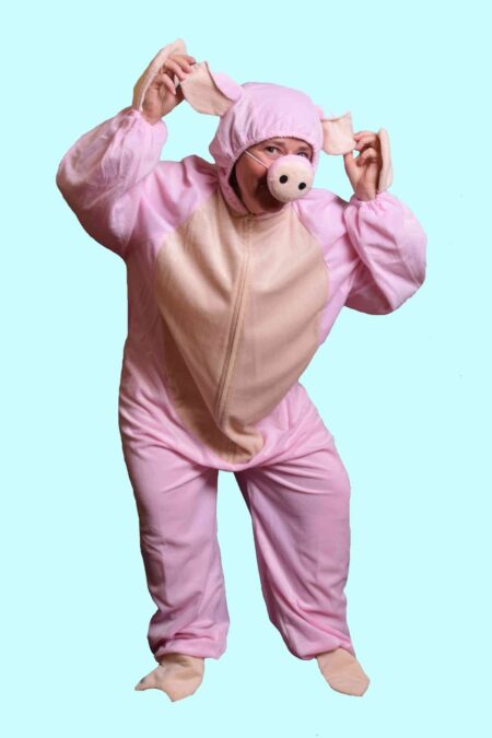 Kostüm einmal Schwein sein Gr.XL für Erwachsene. 26,- € für vier Tage. Zubehör inklusive - Kostümverleih Chemnitz T-103