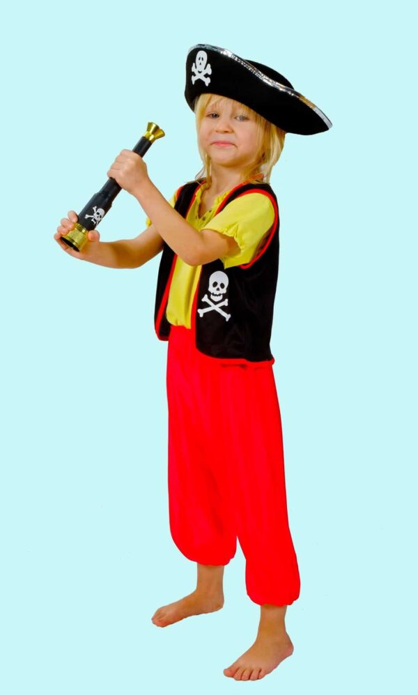 Piraten Kostüm für Kinder Steuermann. 13,- € für vier Tage. Gr.120. Zubehör inklusive - Chemnitzer Kostümverleih S-7