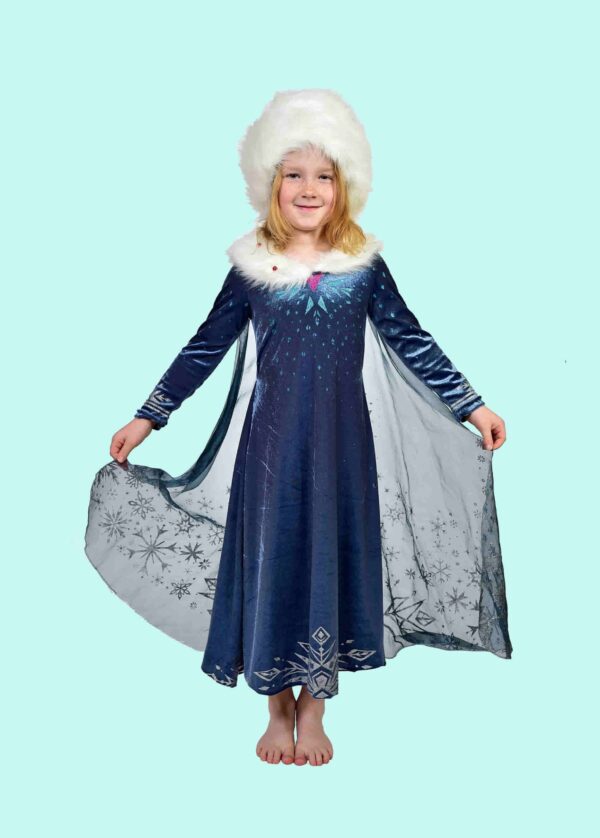 Prinzessin Kostüm Gr. 132 für Kinder. Eisprinzessin. 18,- € für vier Tage. Zubehör inklusive - Kostümverleih Chemnitz - Kostüm P-19a