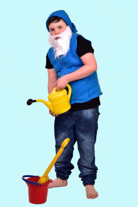 Kostüm Gartenzwerg Gr. 140 für Kinder inkl. Zubehör. 13,- € für vier Tage. Kostümverleih Chemnitz – Kostüm M-39