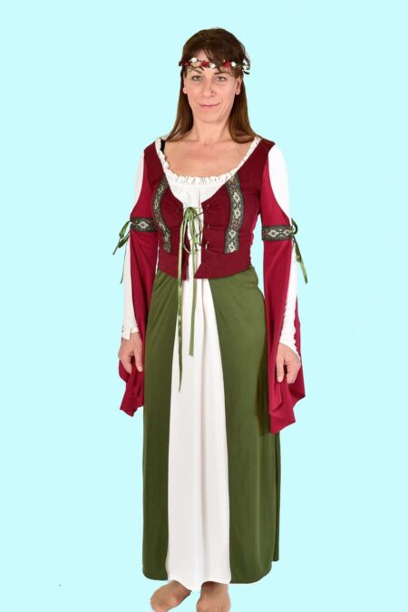 Kostüm Mittelalter Maid Gr. 38-40 für Erwachsene inkl. Zubehör. 31,- € für vier Tage. Kostümverleih Chemnitz – Kostüm M-49