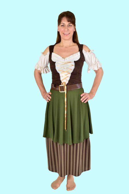 Kostüm Schankfrau Mittelalter Magd Gr. 40-42 für Erwachsene inkl. Zubehör. 41,- € für vier Tage. Kostümverleih Chemnitz – Kostüm MA-7