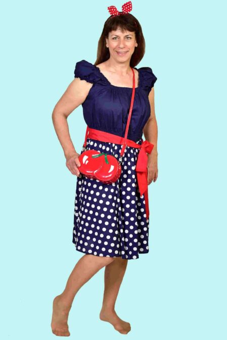 Kostüm Rock and Roll Lady Gr. 38-40 für Erwachsene. 31,- € für vier Tage. Zubehör inkl. – R-06