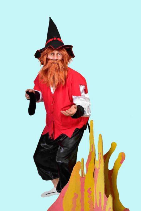 Kostüm Rumpelstilzchen Gr. 50-52 für Jugendliche und Erwachsene inkl. Zubehör. 26,- € für vier Tage. Kostümverleih Chemnitz – Kostüm M-65