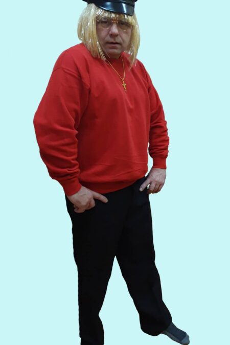 Die Olsenbande Kostüm Börge Gr. XL für Erwachsene. 31- € für vier Tage. Zubehör inkl. – TVD-06 - Chemnitzer Kostümverleih.