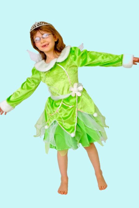 Kostüm Disney Tinkerbell. 19,- € für vier Tage. Gr. 120 für Kinder. Zubehör inkl. – TV-216 - Chemnitzer Kostümverleih