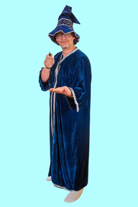 Kostüm Halloween Zauberer Manfred Gr.L-XL für Erwachsene. Zubehör inklusive. Chemnitzer Kostümverleih. H-106
