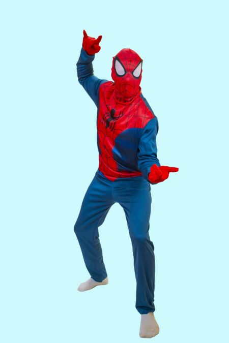 Kostüm Marvel blau roter Spiderman. Gr. L-XL Zubehör inkl. – TV-225 - Chemnitzer Kostümverleih