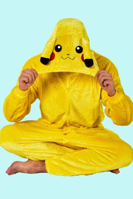 Kostüm Pokemon Pikachu für Erwachsene Gr. L. Zubehör inklusive. Chemnitzer Kostümverleih F-84