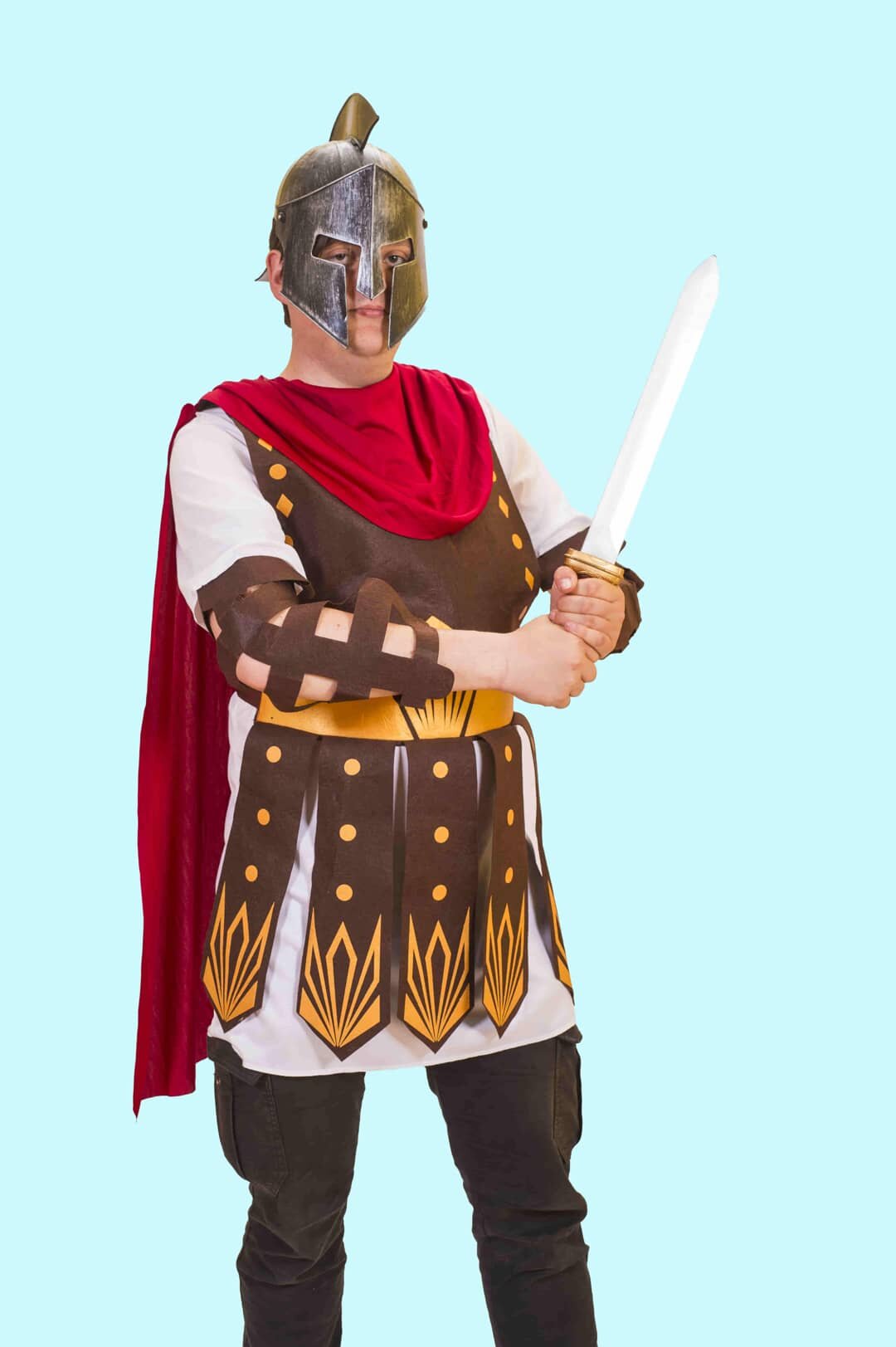 Kostüm Römer Gladiator 2X Gr.M-L für Erwachsene. Zubehör inklusive. Chemnitzer Kostümverleih. W-250