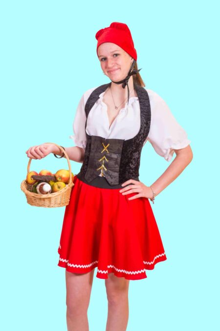 Kostüm süßes Rotkäppchen für Jugendliche Gr. M. 22,- € für vier Tage. Zubehör inklusive. Chemnitzer Kostümverleih M-69